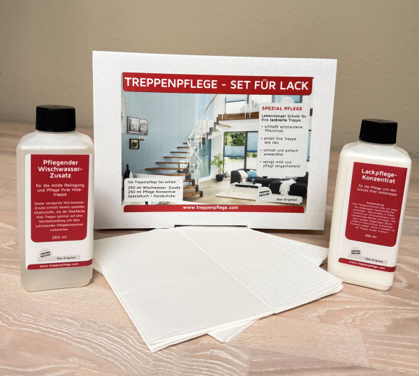 Treppenpflege-Set Lack